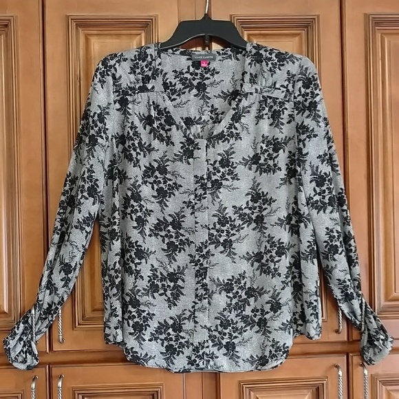 Vince Camuto floral blouse size small - Picture 1 of 7